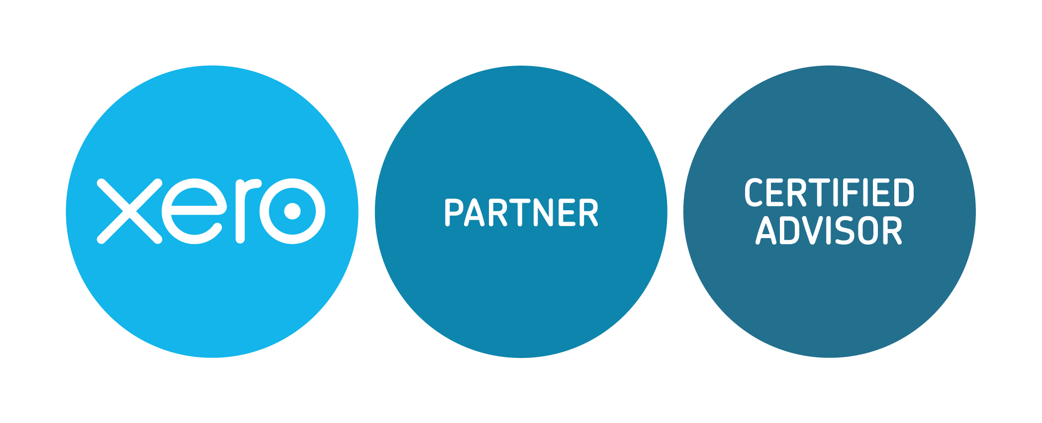 xero-partner cert-advisor-badges-RGB Logos showing Xero, Partner, Certified Advisor